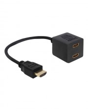 Delock Adapter HDMI High Speed with Ethernet Video-/Audio-Splitter 2 Anschlsse