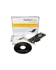StarTech.com 4 Port USB 3.0 SuperSpeed PCI Express Schnittstellenkarte mit 4 5Gb/s Kanlen und UASP SATA/LP4 Strom USB-Adapter PCIe x4 x 4 (PEXUSB3S44V)