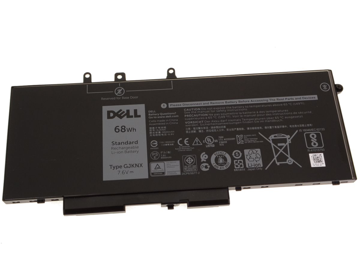 Dell Main Battery Pack 7.6V 68Wh 8500mAh Batterie 8.500 mAh 7,6 V (GJKNX)