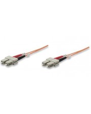 IC Intracom Intellinet Patch-Kabel SC multi-mode M bis M 1 m Glasfaser 62,5/125 Mikrometer orange (515818)