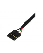 StarTech.com 18in Internal 5 pin USB IDC Motherboard Header Cable F/F USB-Kabel 5-polig W bis W 45,7 cm Schwarz (USBINT5PIN)
