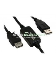 InLine USB-Erweiterung USB 2.0 4-polig Typ A / A bis zu 10 m (34611I)