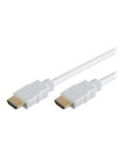 M-CAB HDMI Hi-Speed Kabel with Ethernet mit Ethernetkabel M bis M 1 m wei (7003010)