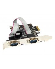 InLine Serieller Adapter PCIe RS-232 x 2 PCI Express x1 Plug-in-Karte