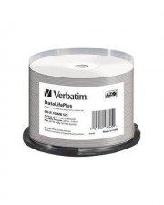Verbatim DataLifePlus 50 x CD-R 700 MB 52x wei mit Tintenstrahldrucker bedruckbare Oberflche breite Spindel