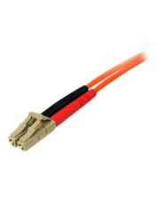 StarTech.com 10m Fiber Optic Cable Multimode Duplex 50/125 LSZH LC/LC Patch-Kabel LC Multi-Mode M bis M 10 m Glasfaser Mikrometer orange