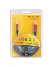 Delock Premium USB-Kabel 1 m Schwarz 9-polig Typ A M (82756)