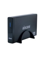 Aixcase blackline Speichergehuse 3.5" 8,9 cm SATA 3Gb/s 300 MBps USB 3.0 Schwarz (AIX-BL35SU3)