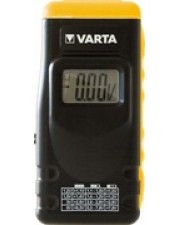 Varta Batterie-Tester LCD Display - prft alle Batterien Akkus Knopfzellen usw. Schwarz
