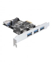 Delock PCI Express Card > 3 x external + 1 x internal USB USB-Adapter 2.0 x1 (89301)