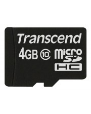 Transcend Premium Flash-Speicherkarte 4 GB Class 10 133x microSDHC (TS4GUSDC10)