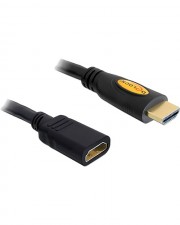 Delock High Speed HDMI with Ethernet Video-/Audioverlngerungskabel 28 AWG 19-polig M W 5 m (83082)