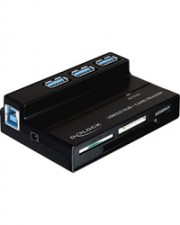 Delock USB 3.0 Card Reader All in 1 + 3 Port Hub Kartenleser All-in-one Multi-Format
