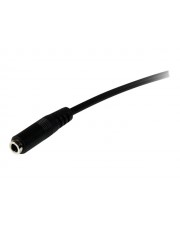 StarTech.com 1m 3.5mm 4 Position TRRS Headset Extension Cable M/F Headset-Erweiterungskabel 4-poliger Mini-Stecker M bis W 1 m Schwarz (MUHSMF1M)