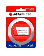 AgfaPhoto Batterie 6LR61 Alkalisch Alkaline White/Red