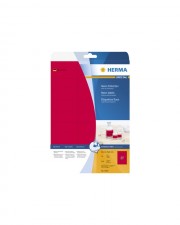 HERMA Special Permanent selbstklebende matte fluoreszierende Papieretiketten Luminous Red 63.5 x 29.6 mm 540 Etiketten 20 Bogen x 27 (5045)