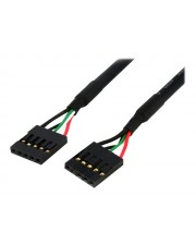 StarTech.com 24in Internal 5 pin USB IDC Motherboard Header Cable F/F USB-Kabel 5-polig W bis W 60,7 cm USB/USB 2.0 Schwarz (USBINT5PIN24)