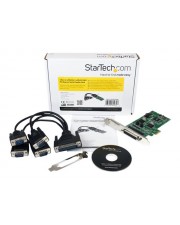 StarTech.com 4 Port Serielle PCI Express Schnittstellenkarte 2 x RS232 2 x RS422 / RS485 Serieller Adapter PCIe RS-232 RS-422 RS-485 4 Anschlsse (PEX4S232485)