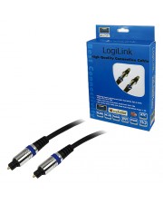 LogiLink Digitales Audio-Kabel optisch TOSLINK M bis M 2 m Glasfaser Schwarz (CA1008)