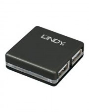 Lindy 4 Port USB 2.0 Mini Hub 4 x 4-Port (42742)