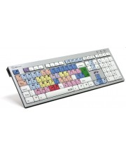 Logickeyboard USB Englisch Mehrfarben Tastatur European English PC Slim Line Keyboard (LKB-MCOM4-AJPU-UK)
