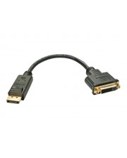 Lindy DisplayPort-Adapter DVI-D W bis DisplayPort M 15 cm Schwarz (41004)