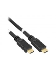 InLine HDMI mit Ethernetkabel M bis M 30 m Dreifachisolierung Schwarz (17030P)