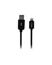 StarTech.com 2m Black Apple 8 pin Lightning to USB Cable for iPhone iPad Lightning-Kabel M bis M 2 m Doppelisolierung Schwarz fr iPad/iPhone/iPod