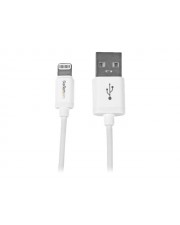 StarTech.com White Apple 8-pin Lightning to USB Cable for iPhone iPod iPad Lightning-Kabel M bis M 1 m Doppelisolierung wei fr iPad/iPhone/iPod (USBLT1MW)