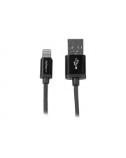 StarTech.com 1m Black Apple 8-pin Lightning to USB Cable for iPhone iPad Lightning-Kabel M bis M 1 m Doppelisolierung Schwarz fr iPad/iPhone/iPod (USBLT1MB)