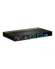 TRENDnet TPE 1620WS 16-Port Gigabit Web Smart PoE+ Switch verwaltet 16 x 10/100/1000 + 2 x Shared SFP Desktop an Rack montierbar 185 W (TPE-1620WS)