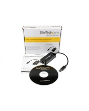 StarTech.com USB 3 Gigabit Ethernet Adapter NIC w/ Port Black Netzwerkadapter GigE 1000Base-T Schwarz (USB31000SPTB)