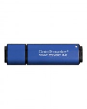 Kingston 16 GB DataTraveler Vault Privacy USB 3.0 Flash-Laufwerk verschlsselt 256-Bit-AES Blau