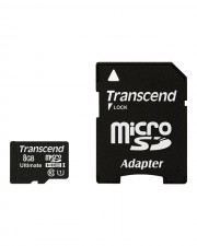 Transcend Ultimate Flash-Speicherkarte microSDHC/SD-Adapter inbegriffen 8 GB 8 GB microSDHC Class10 U1,MLC,600x