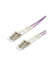 VALUE Netzwerkkabel LC Multi-Mode M bis M 15 m Glasfaser 50/125 Mikrometer OM4 violett (21.99.8756)