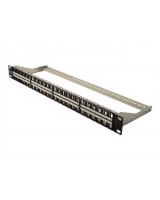 DIGITUS Professional Patch Panel Schwarz RAL 9005 1U 48,3 cm 19" 48 Ports (DN-91424)