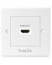 PureLink HDMI Anschludose PureInstall 1-fach Kabel Digital/Display/Video 0,1 m Kupferdraht Wei Kupfer (PI100)