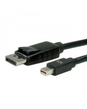 VALUE DisplayPort-Kabel Mini DisplayPort M bis M 2 m eingerastet Schwarz (11.99.5635)