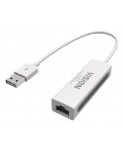 Vision USB-B RJ-45 Mnnlich/Weiblich Wei USB-Ethernet-Adapter (TC-USBETH)