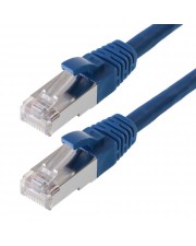 Helos CAT6 S/FTP PIMF 20m Cat6 SF/UTP S-FTP Blau Netzwerkkabel Patchkabel CAT 6 blau mit schmalem Knickschutz (117992)