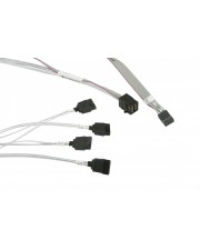 Supermicro Internes SAS-Kabel mit Sidebands 4x Mini SAS HD SFF-8643 M bis SATA Seitenband W 50 cm