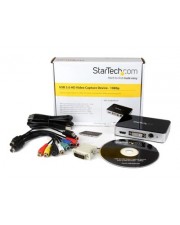 StarTech.com SB 3.0 Video Grabber HDMI DVI VGA Component HD PVR Capture Videoaufnahmeadapter USB NTSC PAL PAL-M 60 Schwarz