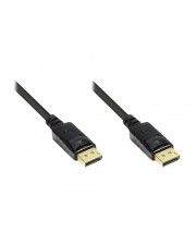 Good Connections Anschlusskabel DisplayPort 1.2 Stecker inkl. Verriegelungsschutz vergoldet schwarz 1m m 20-polig Kupferdraht (4810-010G)