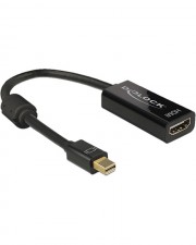 Delock 4K Passive Video- / Audio-Adapter DisplayPort / HDMI Mini M 19-polig W 20 cm 1.2 Schwarz