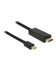 Delock High Speed HDMI Video- / Audiokabel DisplayPort / 32 AWG Mini M 19-polig M 2 m 1.2 Schwarz (83699)