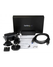 StarTech.com USB 3.1 Gen 2 10 Gbps Enclosure for 3.5" SATA Drives Speichergehuse 8,9 cm 6Gb/s GBps 2 Schwarz (S351BU313)