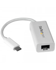 StarTech.com USB-C auf Gigabit Netzwerkadapter USB 3.1 Gen 1 5 Gbit/s Wei Type-C Ethernet Adapter mit Nativer Untersttzung