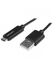 StarTech.com Micro USB Kabel mit LED Ladeanzeige St/St 1m auf