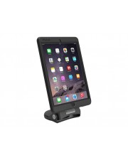 Compulocks Grip & Dock Universal Secured Tablet Stand HandHeld and Aufstellung fr Tablett verriegelbar Schwarz auf dem Tisch (189BGRPLCK)