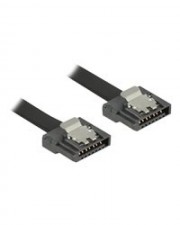 Delock FLEXI SATA-Kabel Serial ATA 150/300/600 30cm Verriegelt  flexibel schwarz